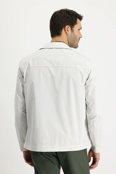 Orta Haki Slim Fit Dar Kesim Mevsimlik Çift Taraflı Mont