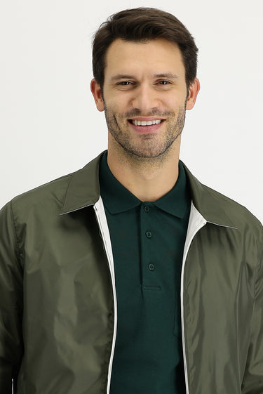 Orta Haki Mevsimlik Çift Taraflı Mont