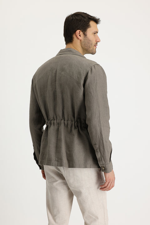 Orta Haki Mevsimlik Spor Keten Mont