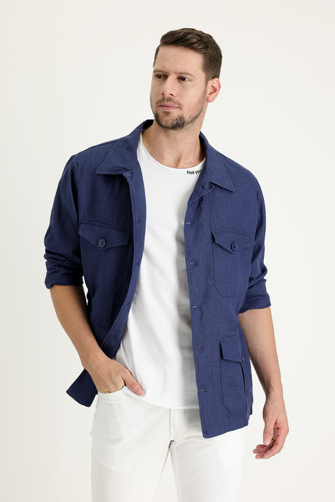 Orta Lacivert Spor Keten Mont