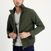 Orta Haki Slim Fit Dar Kesim Mevsimlik Spor Mont