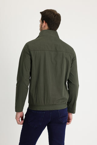  Orta Haki Slim Fit Dar Kesim Mevsimlik Spor Mont