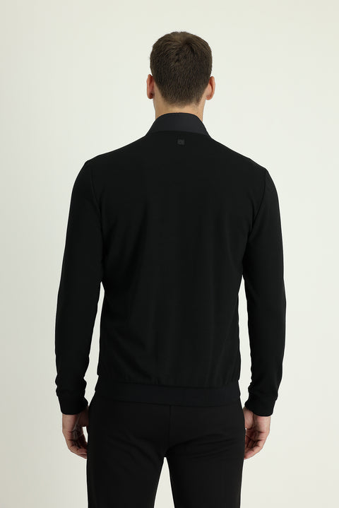 Siyah Mevsimlik Çift Taraflı Mont