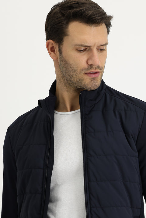 Orta Lacivert Mevsimlik Spor Mont