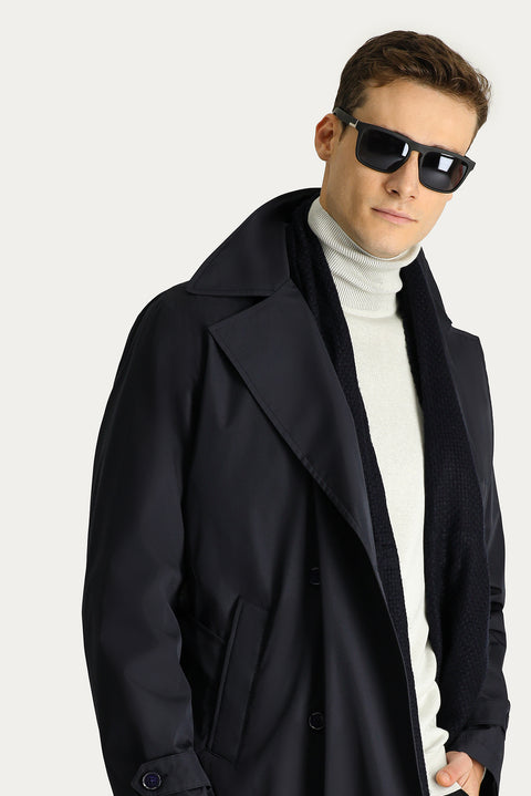 Koyu Lacivert Spor Trençkot