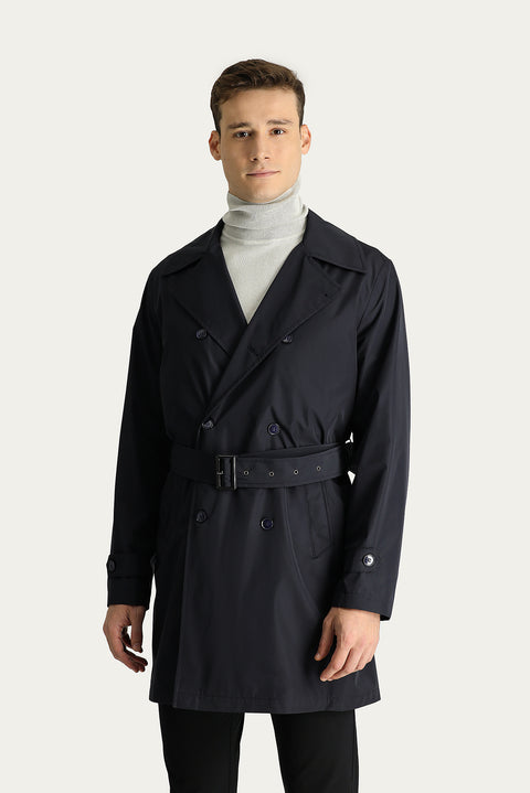 Koyu Lacivert Spor Trençkot