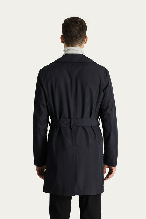 Koyu Lacivert Spor Trençkot