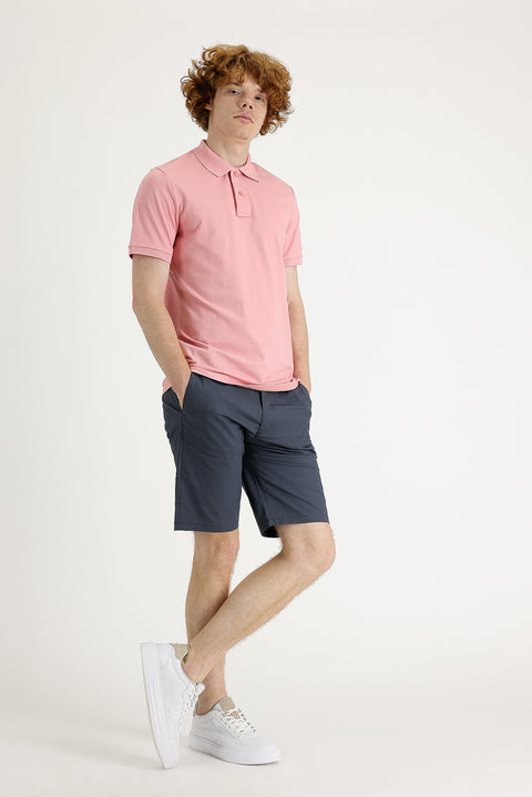 Medium Anthracite Slim Fit Bermuda Shorts