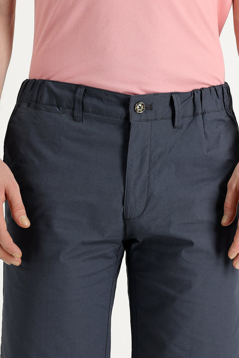 Medium Anthracite Slim Fit Bermuda Shorts