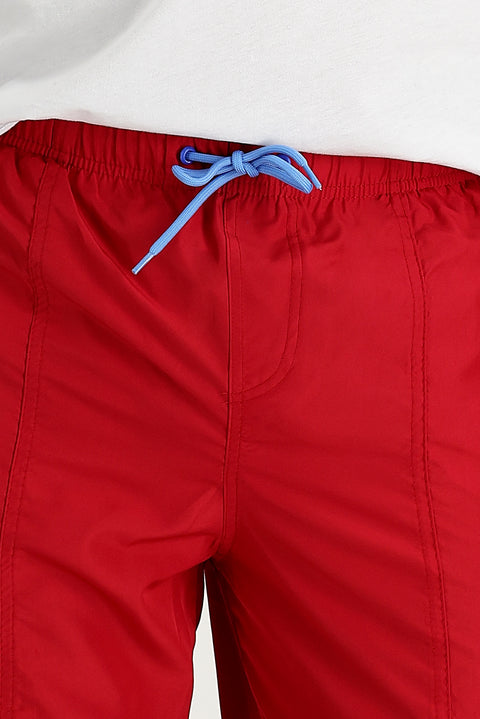 Dark Red Swim Shorts