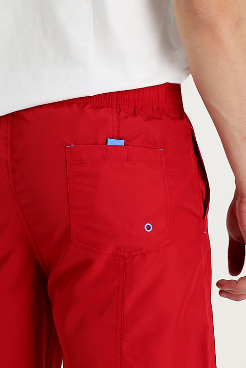 Dark Red Swim Shorts