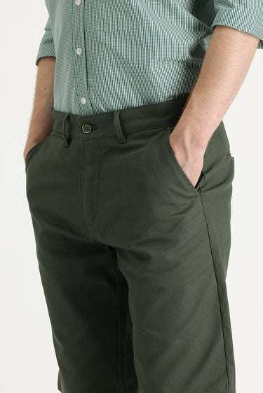 Yağ Yeşili-Olive Regular Fit Bermuda Şort