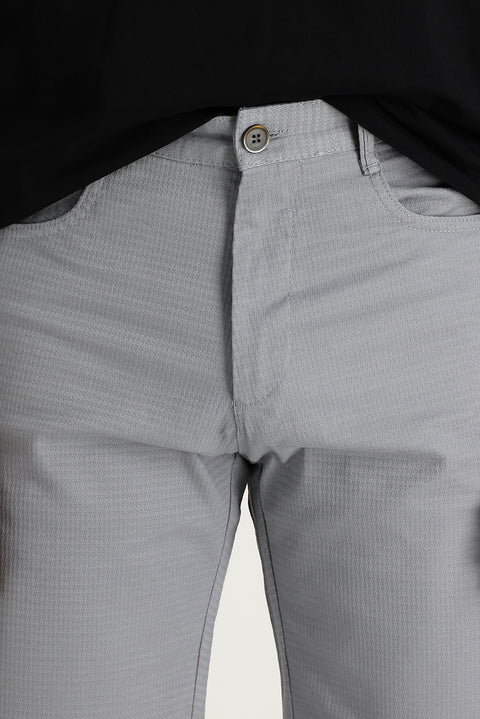 Açık Gri Regular Fit Standart Kesim Bermuda Şort