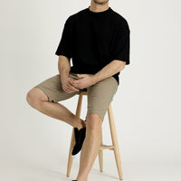 Light Mink Regular Fit Standard Cut Bermuda Shorts
