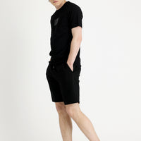 Siyah Pamuklu Sweat Şort