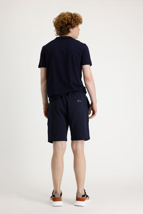 Orta Lacivert Sweat Şort