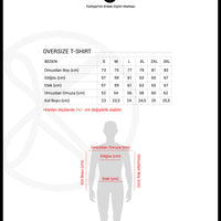 Orta Turuncu Bisiklet Yaka Oversize Süprem Tişört