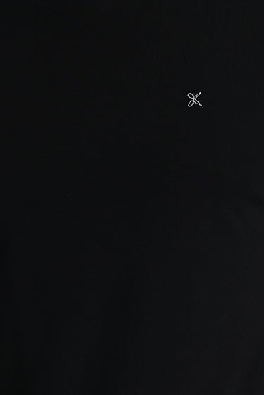 Siyah Bisiklet Yaka Slim Fit Dar Kesim Tişört