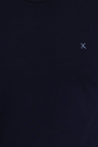  Siyah Lacivert Bisiklet Yaka Slim Fit Dar Kesim Tişört