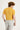  Koyu Sarı Bisiklet Yaka Slim Fit Tişört
