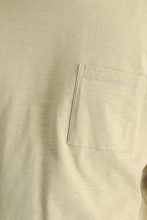 Orta Gri Bisiklet Yaka Slim Fit Dar Kesim Baskılı Pamuk Tişört