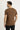 Taba V Yaka Slim Fit Dar Kesim Pamuklu Tişört