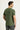 Orta Haki V Yaka Slim Fit Dar Kesim Pamuklu Tişört