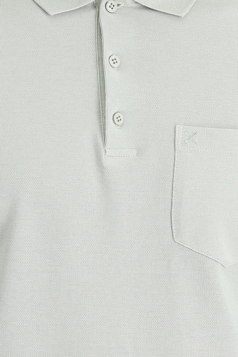 Taş Polo Yaka Regular Fit Nakışlı Pamuk Tişört