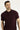 Koyu Bordo Polo Yaka Regular Fit Nakışlı Pamuk Tişört