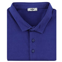 Orta Lacivert Büyük Beden Polo Yaka Pamuklu Süprem Tişört