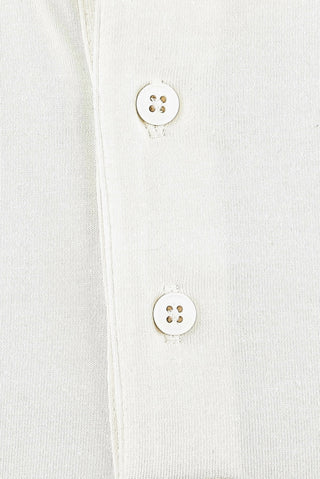  Ekru Büyük Beden Polo Yaka Pamuklu Süprem Tişört