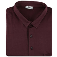 Koyu Bordo Büyük Beden Polo Yaka Pamuklu Süprem Tişört