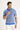 Mavi Polo Yaka Slim Fit Dar Kesim Desenli Tişört