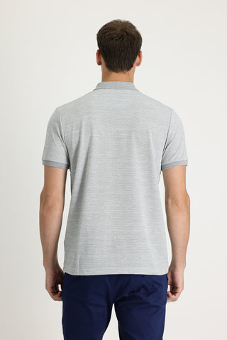  Orta Gri Polo Yaka Regular Fit Tişört