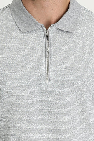  Orta Gri Polo Yaka Regular Fit Tişört