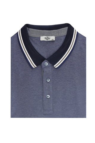  Koyu Lacivert Polo Yaka Regular Fit Tişört