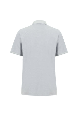  Açık Gri Polo Yaka Regular Fit Tişört