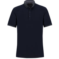 Orta Lacivert Polo Yaka Regular Fit Tişört