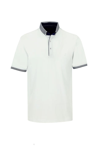  Beyaz Polo Yaka Regular Fit Tişört
