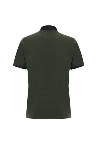  Orta Haki Polo Yaka Regular Fit Tişört