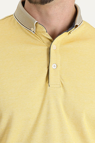  Açık Sarı Polo Yaka Regular Fit Tişört