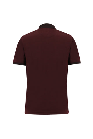  Koyu Bordo Polo Yaka Regular Fit Tişört