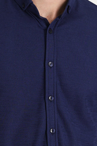  Açık Lacivert Polo Yaka Regular Fit Düğmeli Tişört