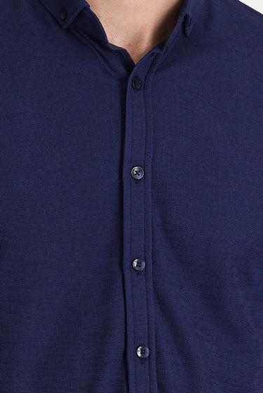 Açık Lacivert Polo Yaka Regular Fit Düğmeli Tişört