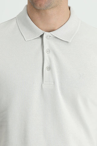  Taş Polo Yaka Slim Fit Dar Kesim Nakışlı Pamuk Tişört