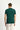 Koyu Yeşil Polo Yaka Slim Fit Dar Kesim Nakışlı Süprem Pamuklu Tişört