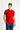 Koyu Kırmızı Polo Yaka Slim Fit Dar Kesim Nakışlı Süprem Pamuklu Tişört