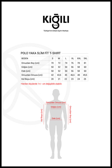  Koyu Antrasit Polo Yaka Slim Fit Tişört