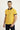 Koyu Sarı Polo Yaka Slim Fit Dar Kesim Desenli Pamuk Tişört