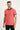 Koyu Nar Çiçeği Polo Yaka Slim Fit Dar Kesim Desenli Pamuk Tişört